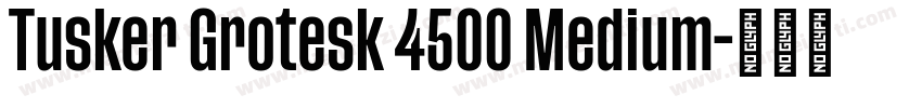 Tusker Grotesk 4500 Medium字体转换